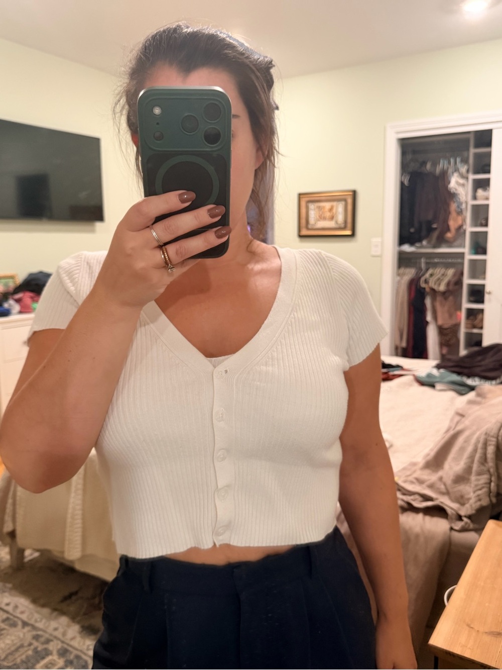 Ribbed Sweater & Tank Top Set
